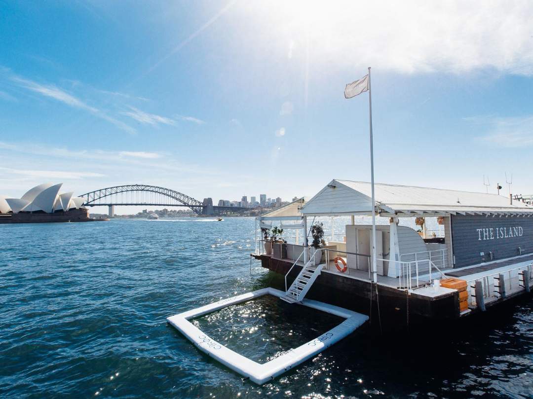 The Island venue on Sydney Harbour