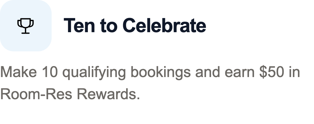 Example Mission card: Ten to Celebrate